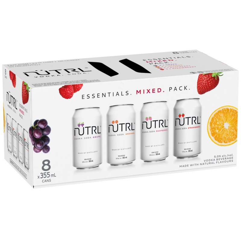 NUTRL VODKA SODA MIXER 355ML 8PK CAN @ Red Deer [1056110] 2840 ml