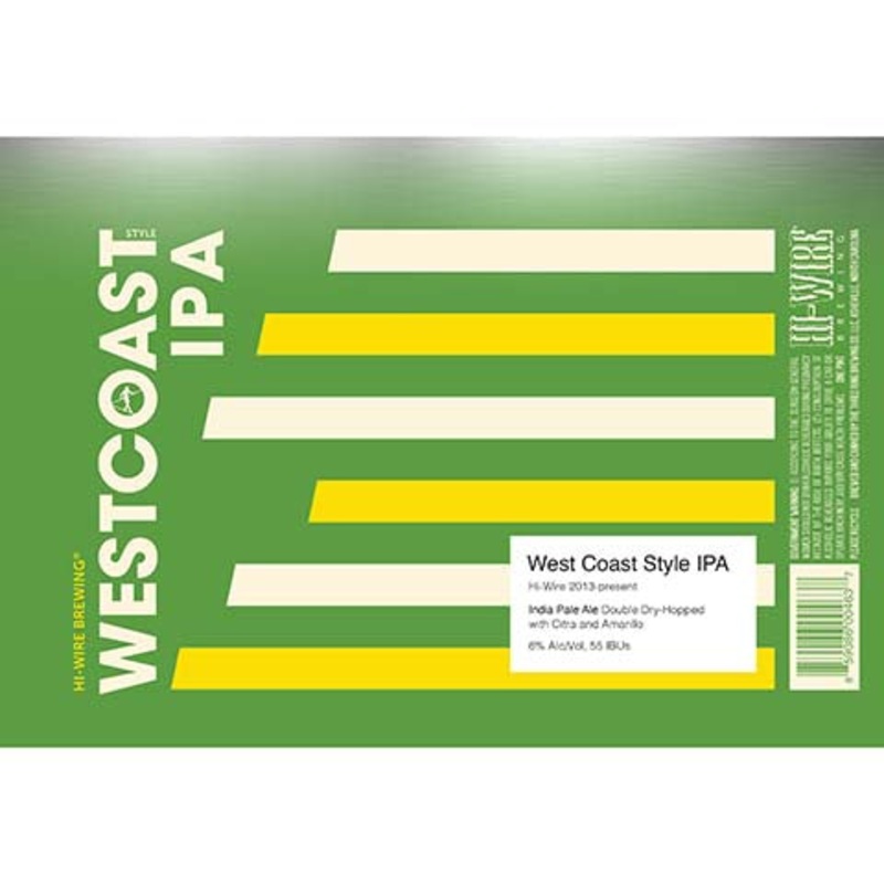 Hi-Wire West Coast Style IPA 16OZ SINGLE CAN
