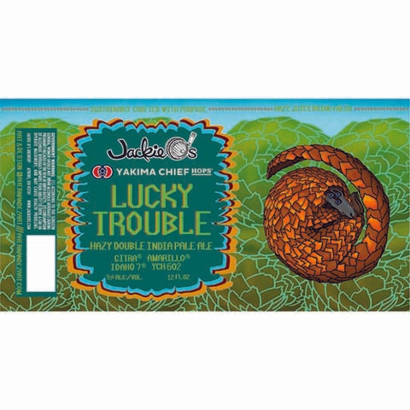 Jackie O’s Lucky Trouble Hazy DIPA 12OZ SINGLE BTL