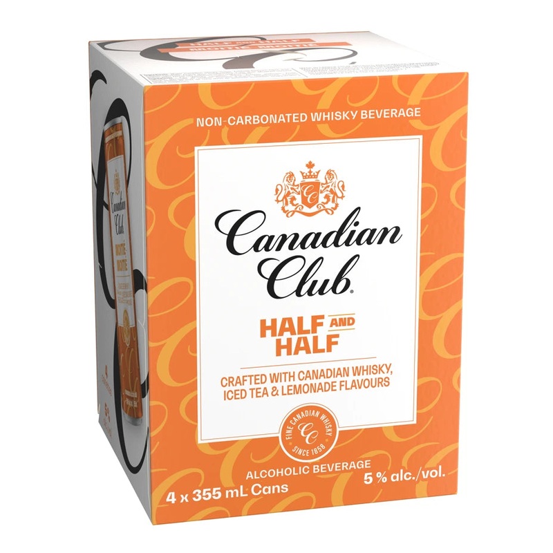 CANADIAN CLUB HALF & HALF HARD ICED TEA 355ML 4PK CAN @ MacTaggart Ridge [1056152] 1420 ml