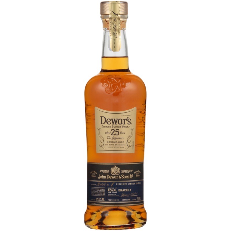 DEWAR’S BLENDED SCOTCH THE SIGNATURE DOUBLE AGED 25 YR 80 750ML 750ML