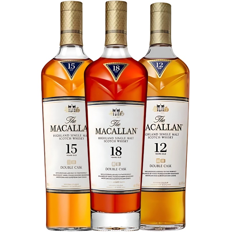 The Macallan Signature Series: 12, 15 & 18 Year Old Single Malt Scotch Bundle