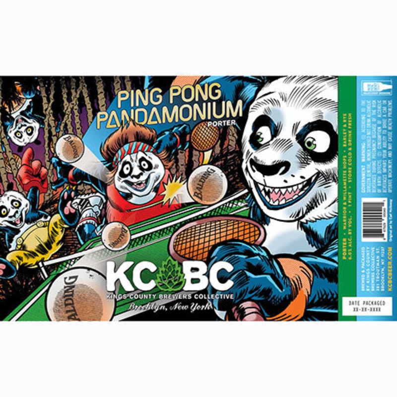 Kings County Brewers Ping Pong Pandamonium Porter 16OZ SINGLE CAN