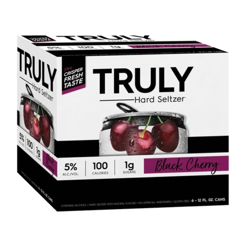 TRULY HARD SELTZER BLACK CHERRY 355ML 6PK CAN @ Township [1023943] 2130 ml