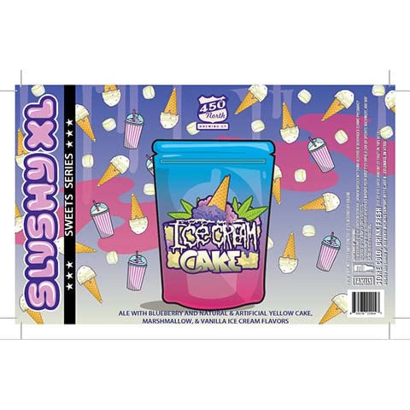 450 North Slushy XL Ice Cream Cake Sour 16OZ SINGLE CAN