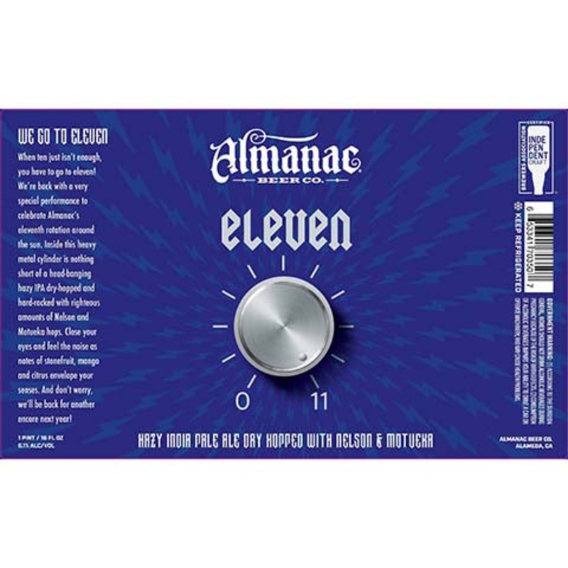 Almanac Eleven Hazy IPA 16OZ SINGLE CAN