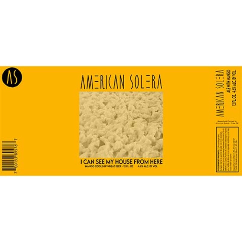 American Solera I Can See My House From Here Wheat 12OZ SINGLE CAN