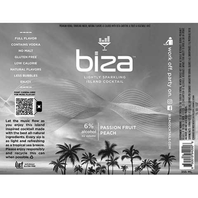 Biza Passion Fruit Peach 355ML CAN