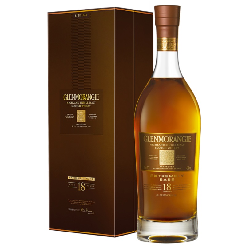 GLENMORANGIE SINGLE MALT SCOTCH EXTREMELY RARE 18 YR 86 750ML 750ML