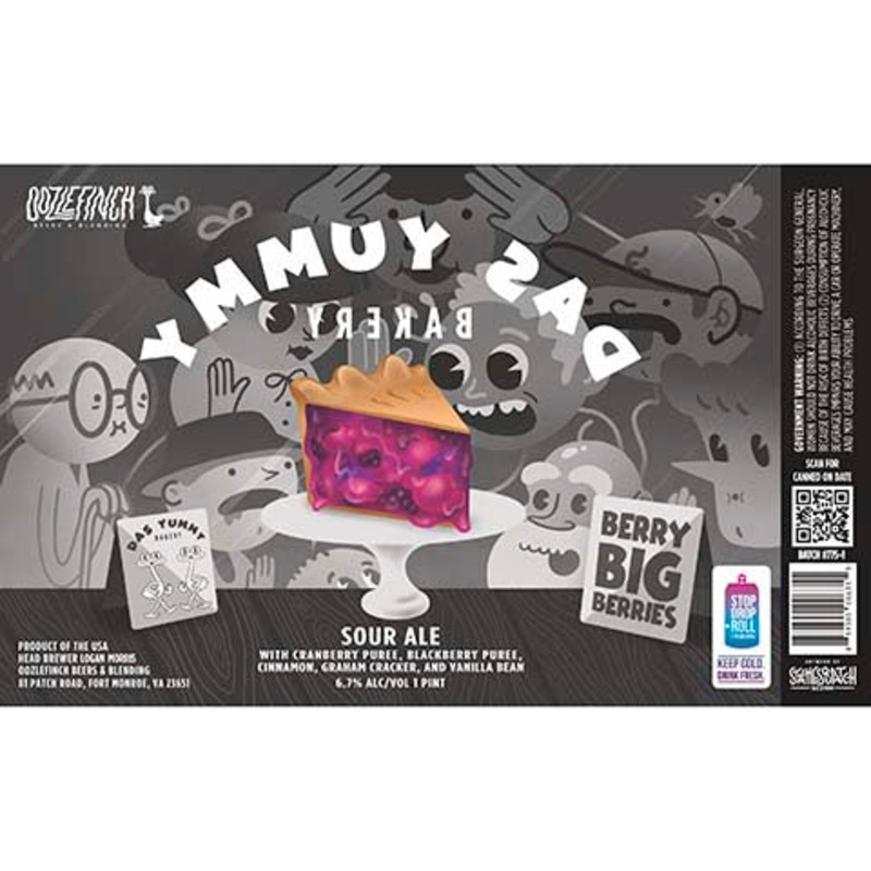 Oozlefinch Das Yummy Bakery Sour 16OZ SINGLE CAN