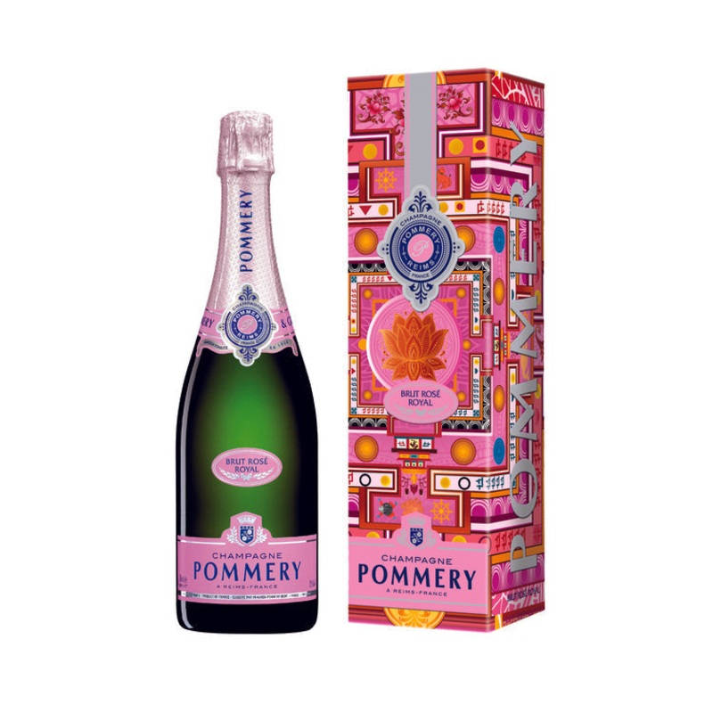 POMMERY CHAMPAGNE BRUT ROSE W/ GIFT BOX 750ML 750ML