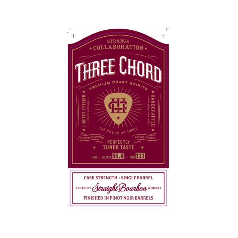 Three Chord Cask Strength Kentucky Straight Bourbon Finished in Pinot Noir Barrels