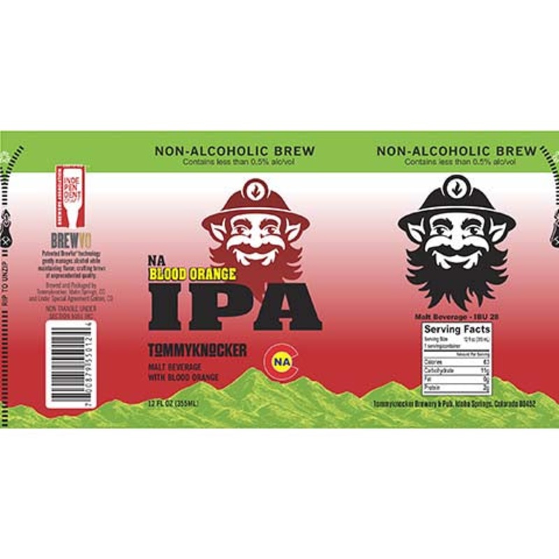 Tommyknocker Blood Orange IPA (Non-Alcoholic) 12OZ SINGLE CAN