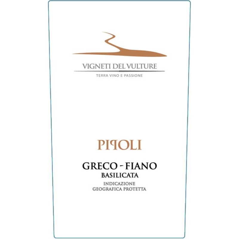 VIGNETI DEL VULTURE GRECO-FIANO PIPOLI 2020 750 mL