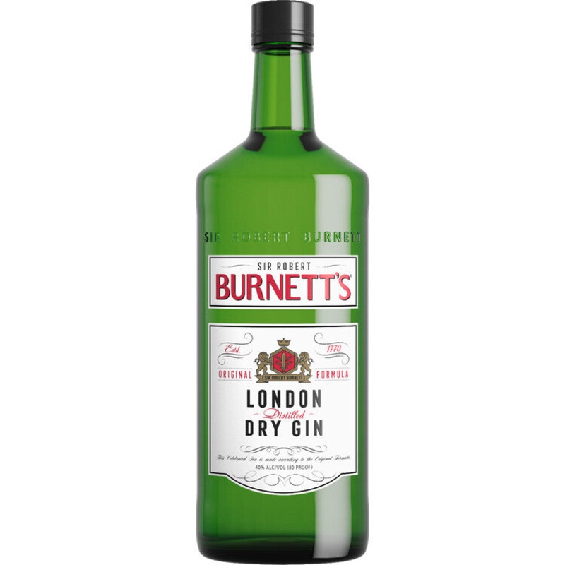 BURNETT’S LONDON DRY GIN 80 750ML 750ML