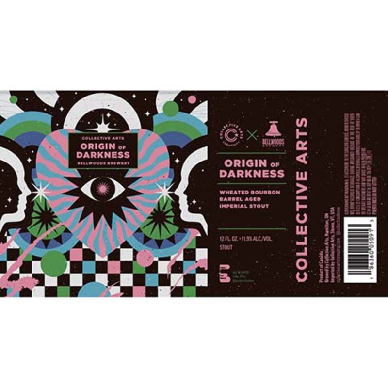 Collective Arts/Bellwoods Origin of Darkness Imperial Stout 12OZ SINGLE CAN