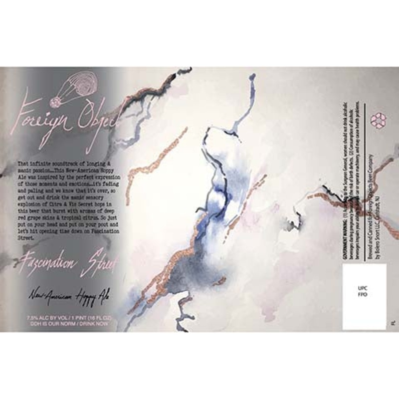 Foreign Objects Fascination Street Hoppy Ale 16OZ SINGLE CAN