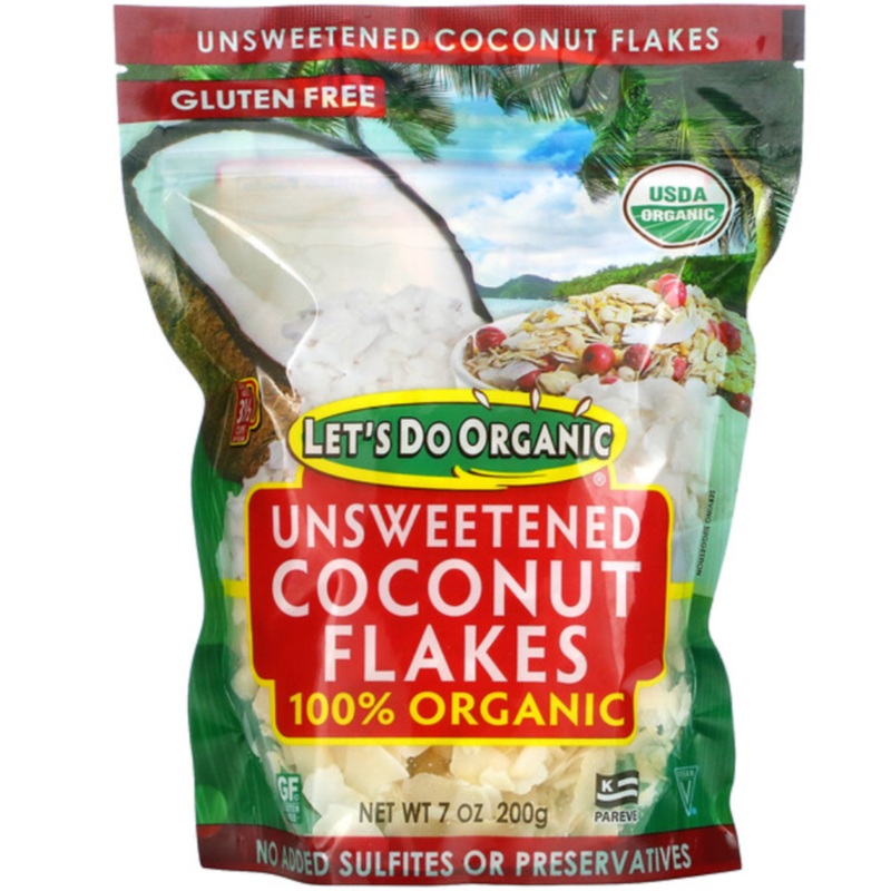 Let’s Do organic Unsweetened Coconut Flakes