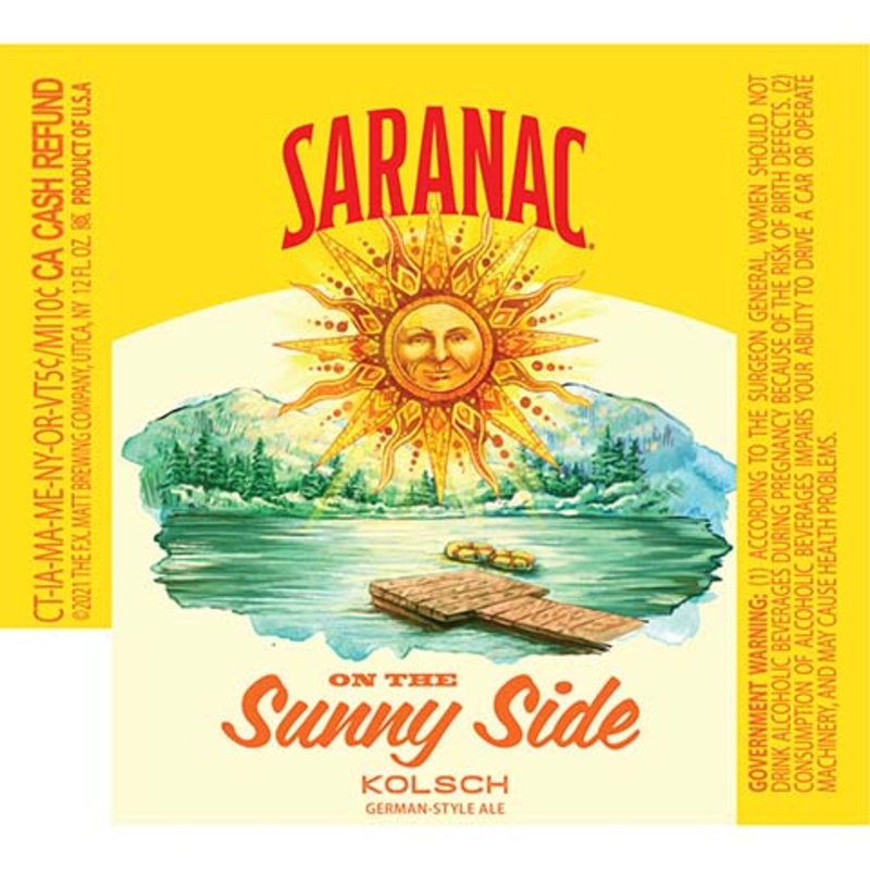 Saranac Sunny Side Kolsch Ale 12OZ SINGLE CAN