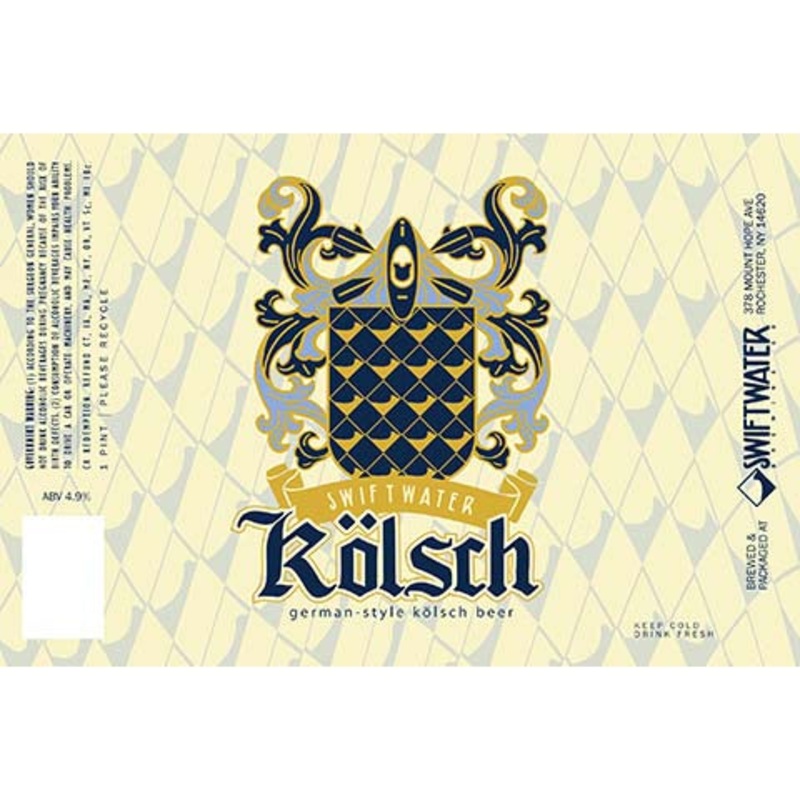 Swift Water Kolsch German-Style Kolsch Beer 16OZ SINGLE CAN