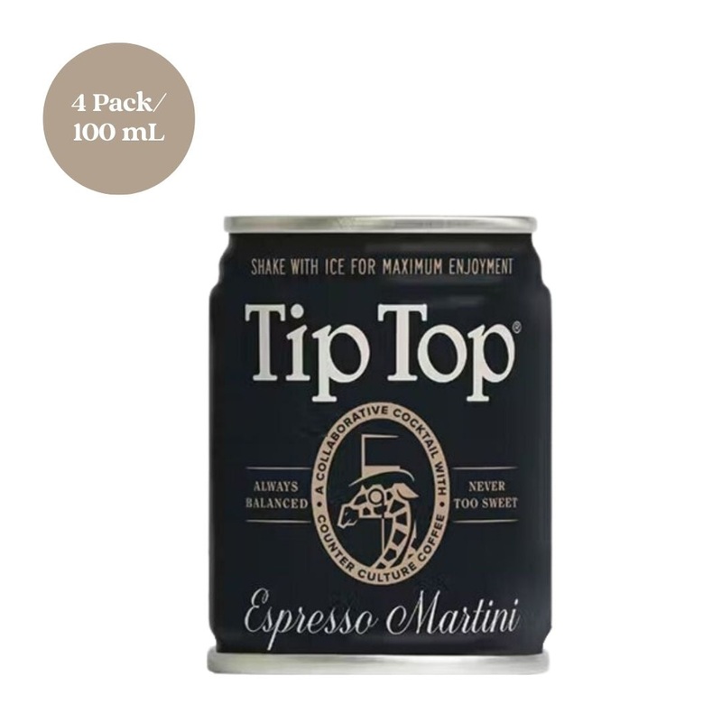 Tip Top Proper Cocktails Espresso Martini RTD Cocktail 4pk 100mL