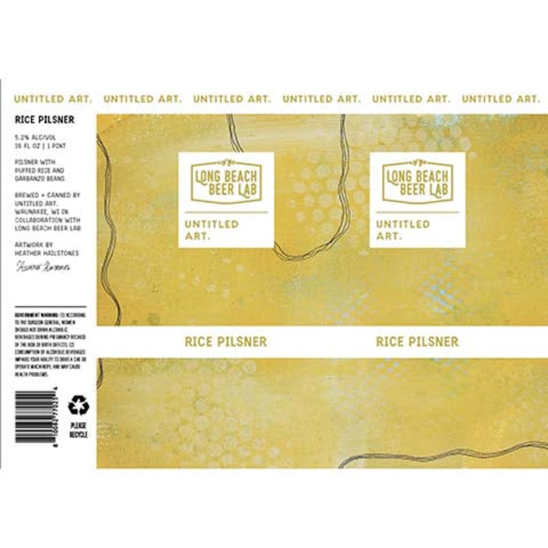 Untitled Art/Long Beach Rice Pilsner 16OZ SINGLE CAN