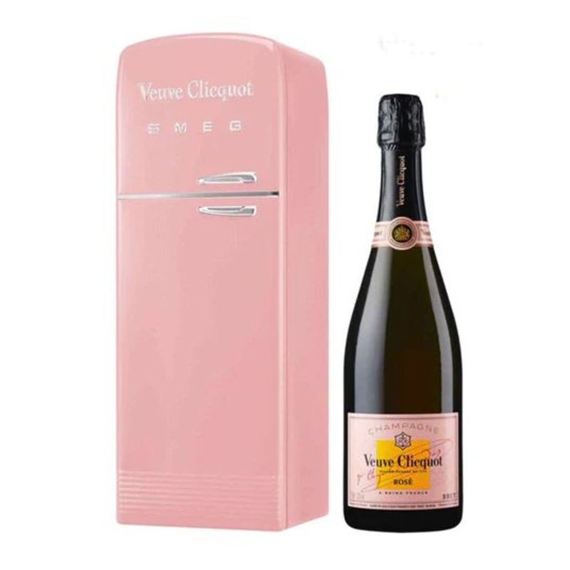 VEUVE CLICQUOT CHAMPAGNE BRUT ROSE W/ FRIDGE GIFT BOX 750ML 750ML