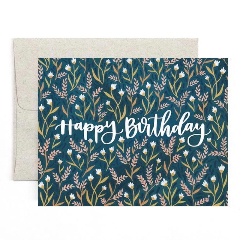 1Canoe2: Floral Birthday Card