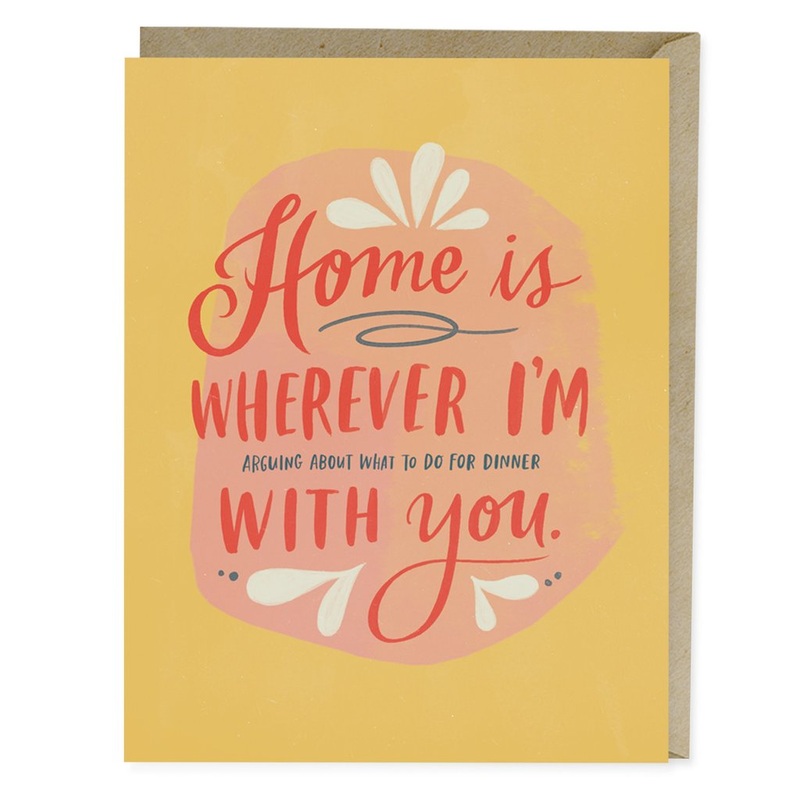 Emily McDowell: What To Do For Dinner With You Greeting Card