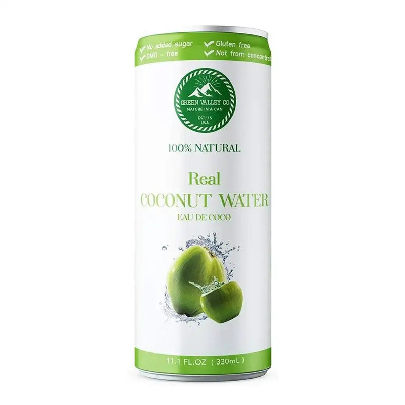 Green Valley Co. 100% Natural & Real Coconut Water 100% Real Coconut Water w/ Real Mango 16.9 floz can