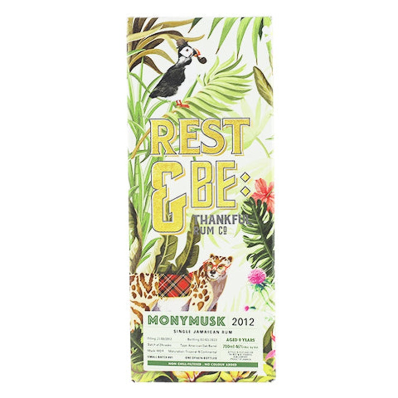 Rest & Be: Thankful Monymusk  Single Jamaican Rum 2012 700ML BTL