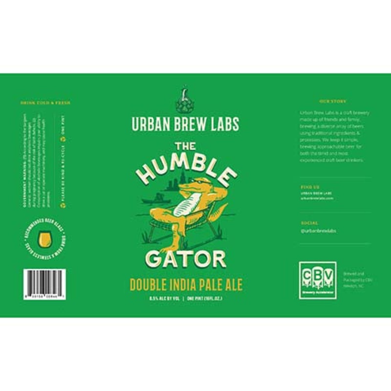 Urban Brew Labs The Humble Gator DIPA 16OZ SINGLE CAN