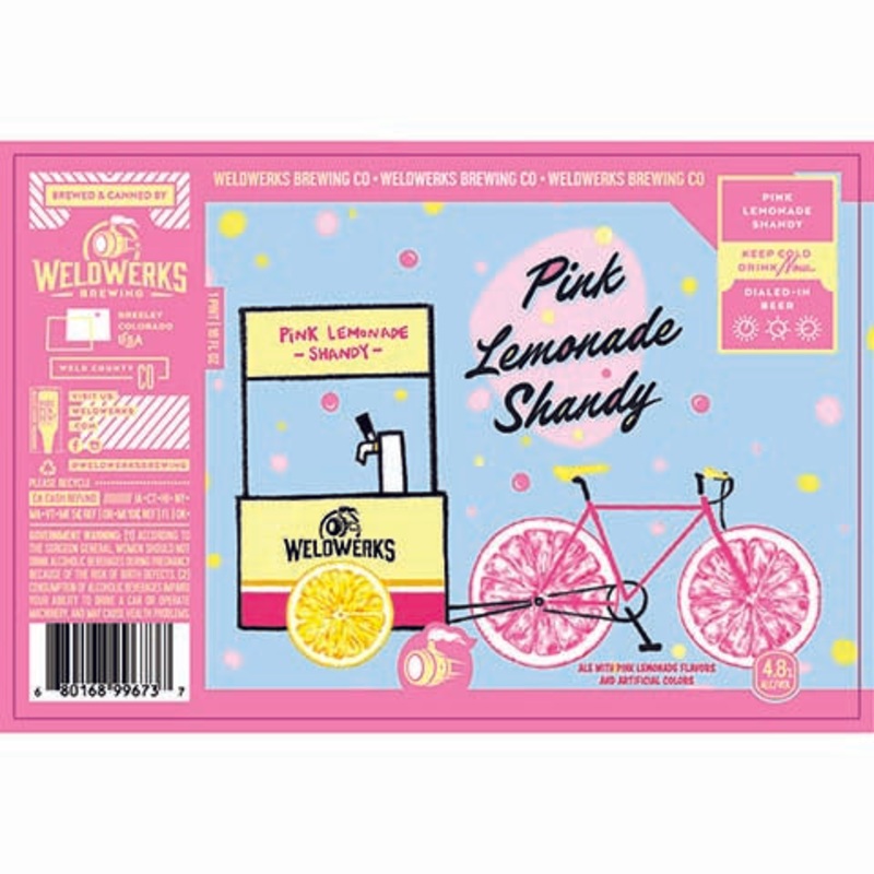 Weldwerks Pink Lemonade Shandy 16OZ SINGLE CAN