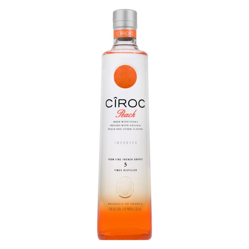 CIROC PEACH FLAVORED VODKA 70 750ML 750ML