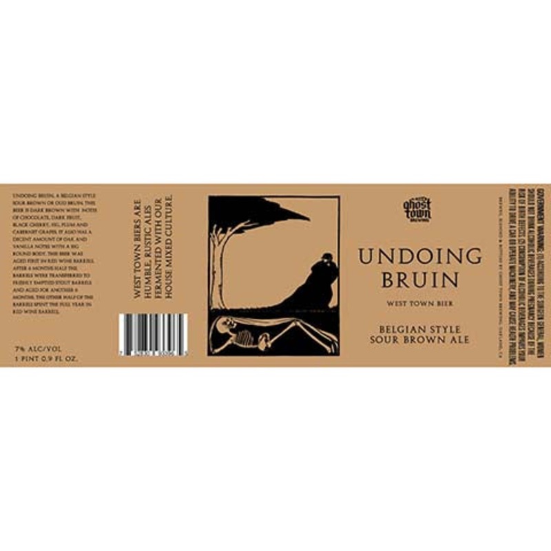 Ghost Town Undoing Bruin Sour Brown Ale 500ML BTL