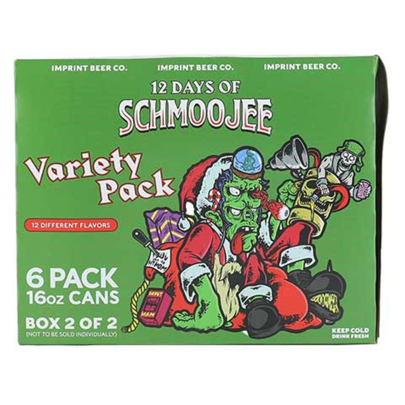 Imprint- Green 12 Days of Schmoojees 6-Pack 6PK 16OZ CAN