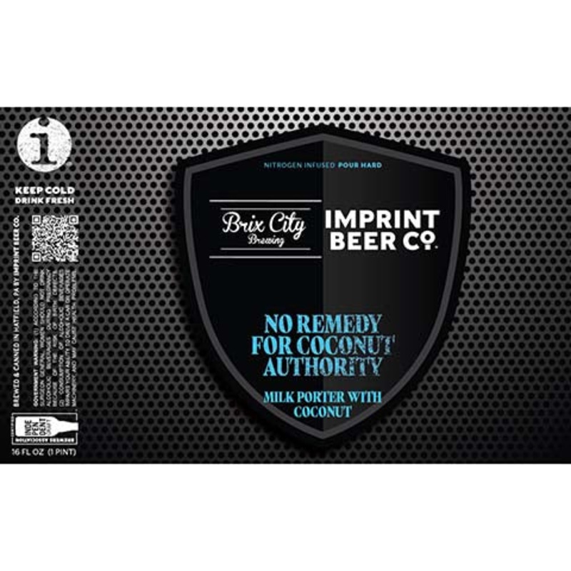 Imprint No Remedy For Coconut Authority Milk Porter 16OZ SINGLE CAN