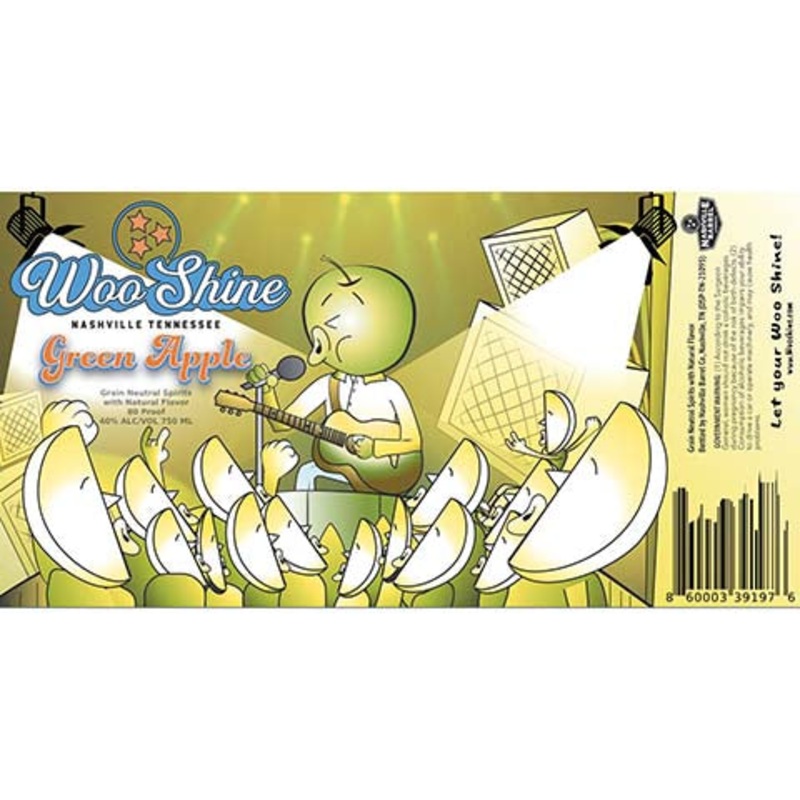 Woo Shine Green Apple 750ML BTL