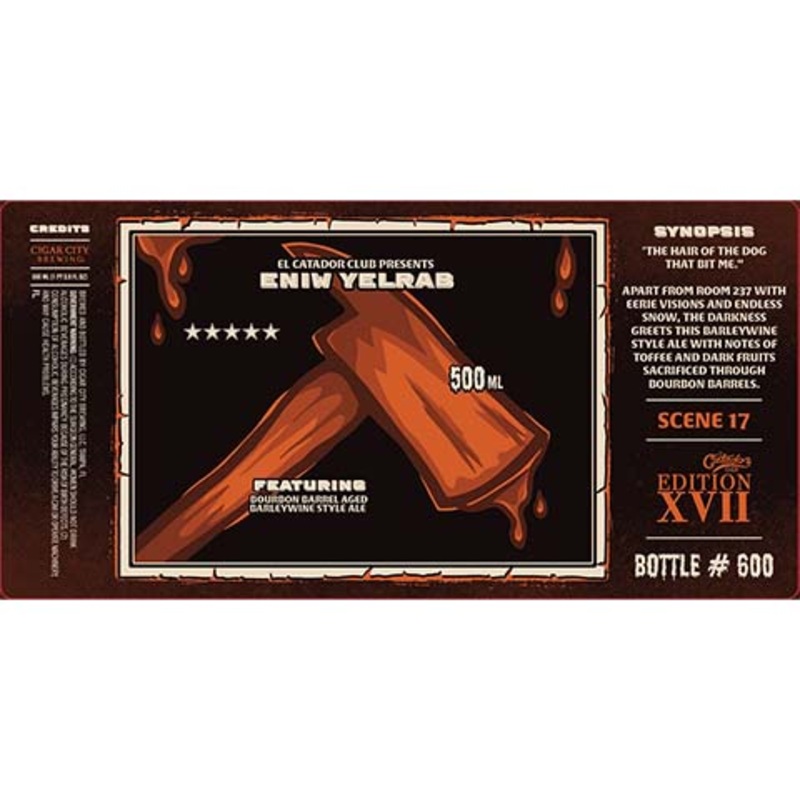 Cigar City Eniw Yelrab Barleywine Ale 500ML BTL