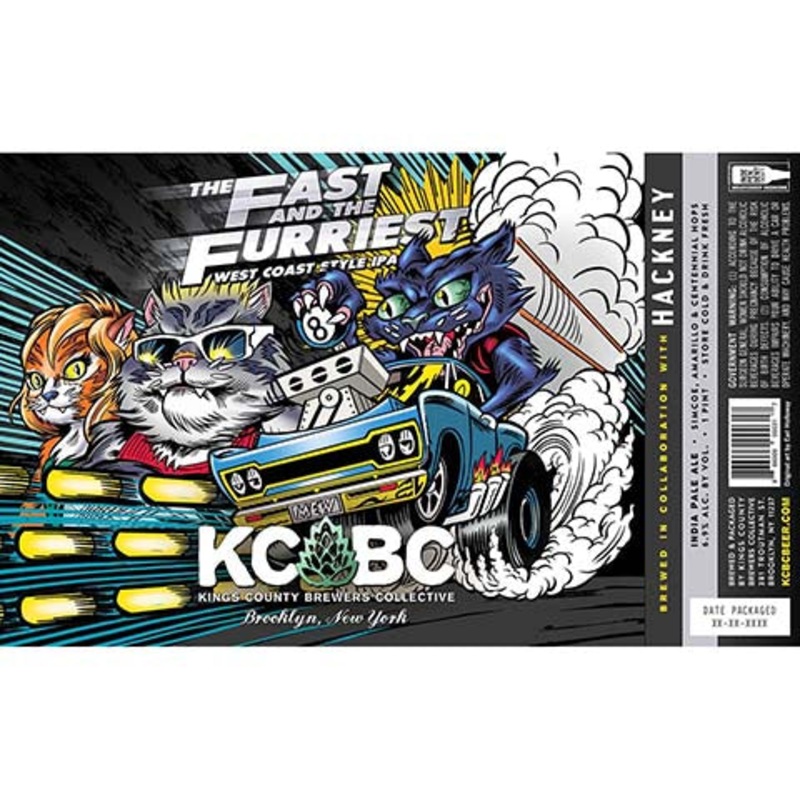 Kings County Brewers Collective The Fast And The Furriest West Coast IPA 16OZ SINGLE CAN