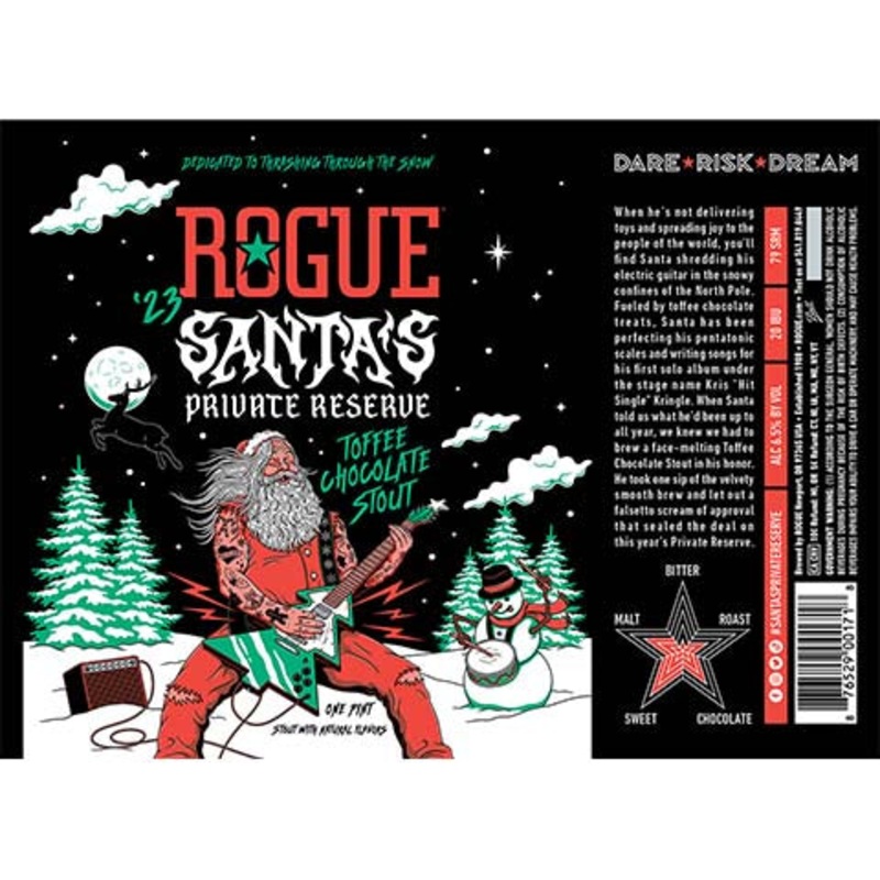 Rogue Santa’s Private Reserve Toffee Chocolate Stout 16OZ SINGLE CAN