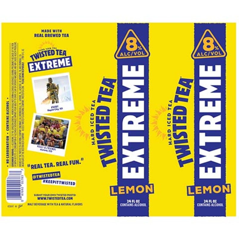 Twisted Tea Extreme Lemon Hard Iced Tea 24OZ SINGLE BTL