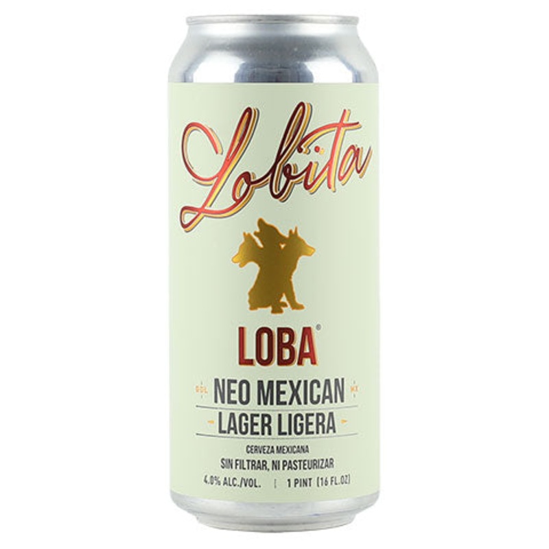 Cerveza Loba Lobita Lager 16OZ SINGLE CAN