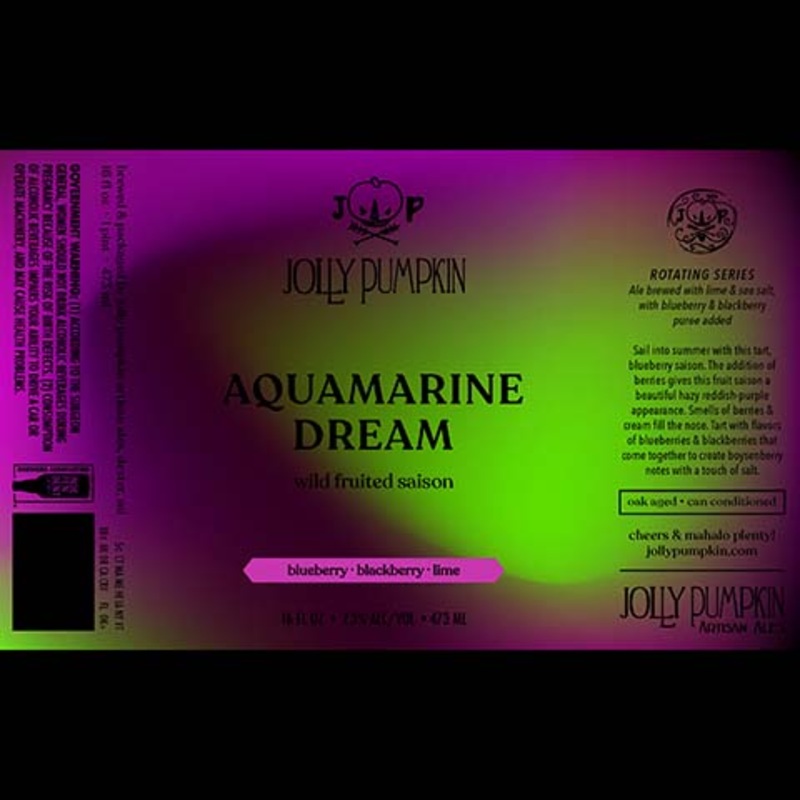 Jolly Pumpkin Aquamarine Dream Saison 16OZ SINGLE CAN