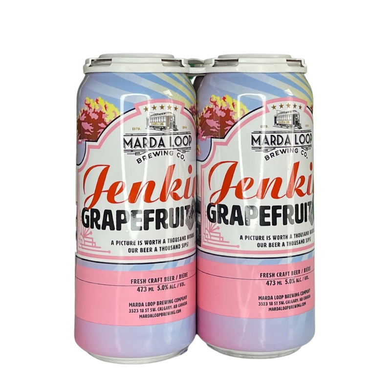 MARDA LOOP JENKINS GRAPEFRUIT ALE 473ML 4PK CAN @ Red Deer [1023702] 1892 ml