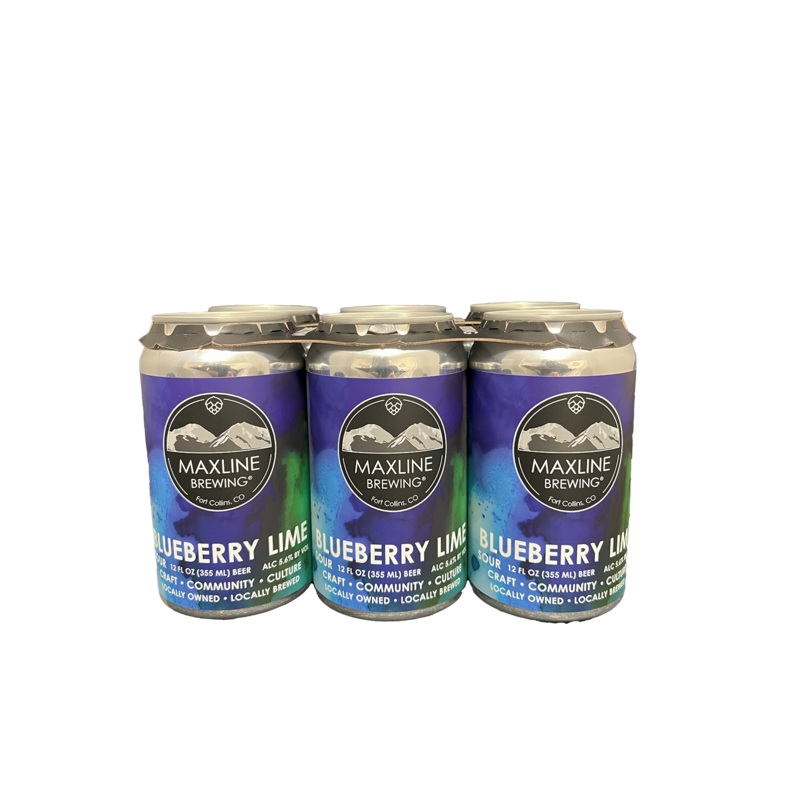 Maxline Blueberry Lime Sour 6 Pack Cans