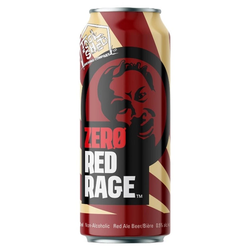 TOOL SHED ZERO RED RAGE NON ALC RED ALE 473ML 4PK CAN @ MacTaggart Ridge [1042636] 1892 ml