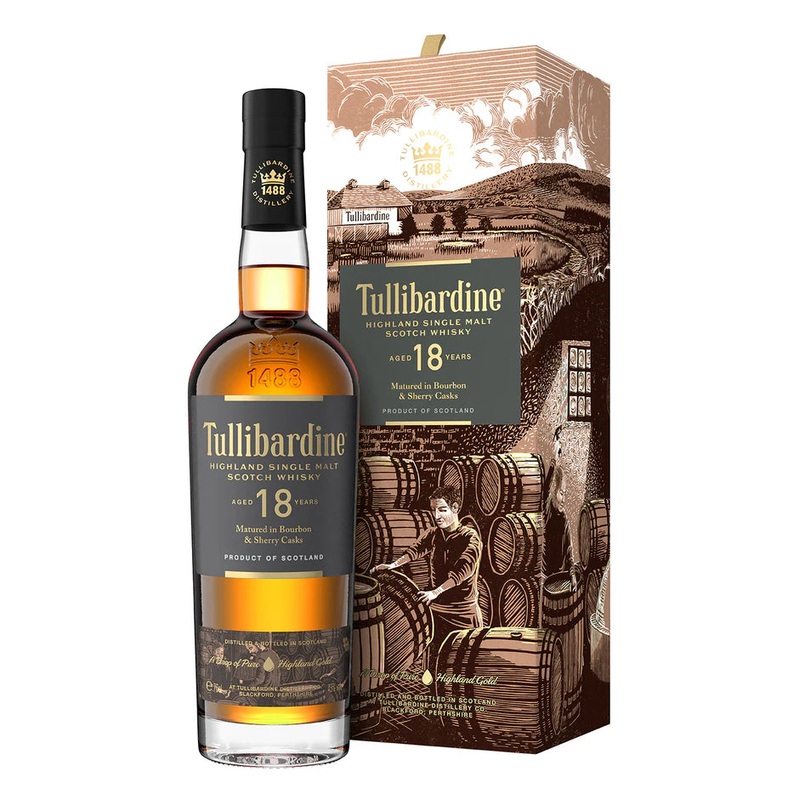 TULLIBARDINE 18YR HIGHLAND SINGLE MALT SCOTCH WHISKY 750ML @ Windermere [1055232] 750 ml