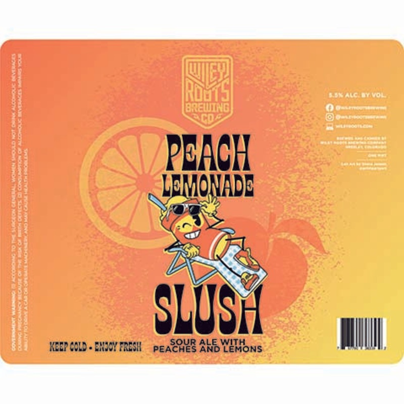 Wiley Roots Peach Lemonade Slushy Sour Ale 16OZ SINGLE CAN