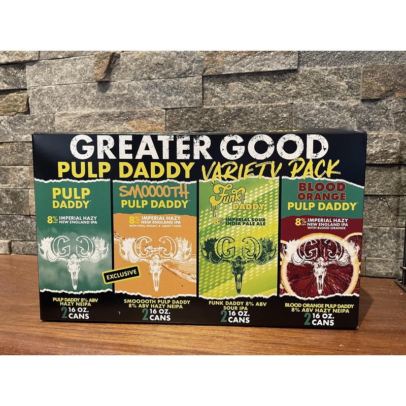 Beer Greater Good 8pk Pulp Daddy variety pack
